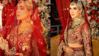 Anoushay Abbasi appears beautiful and fashionable in her bridal photoshoot.