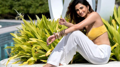 Palak Tiwari Shines Brightly in a Yellow Top and White Pants, Radiating Style