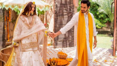 Yumna and Wahaj display affection in new behind-the-scenes video