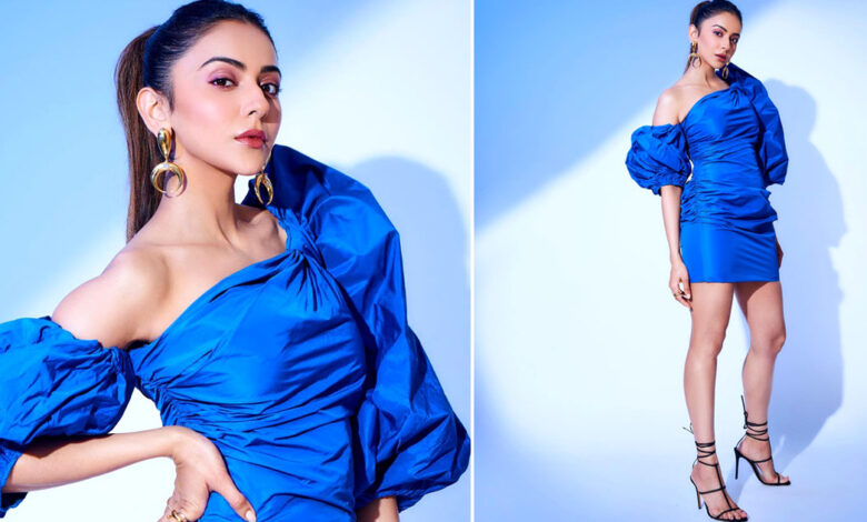 Rakul Preet Takes Fans' Breath Away in a Mesmerizing Blue Dress