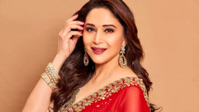 Madhuri Dixit Radiates Beauty in Captivating Red Ensemble