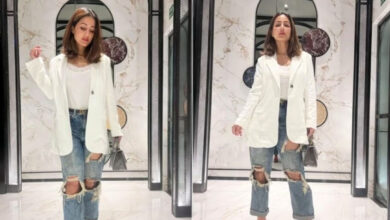 Hina Khan effortlessly exudes style in her casual ensemble, embracing a chic and laid-back look