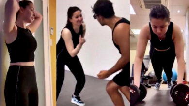 Hania Aamir showcases her energetic side with a lively boxing session in a trending video