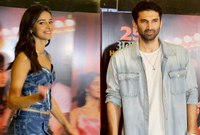 Ananya Panday and Aditya Roy Kapur Share Adorable Moment at Dream Girl 2 Screening